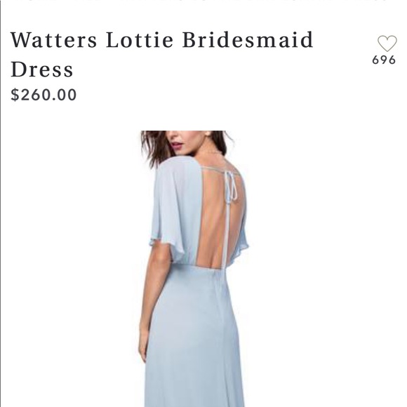 Watters Lottie Bridesmaid Dress in Candlelight - Picture 3 of 7